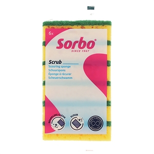 Sorbo Schuursponsen / Zware Kwaliteit / 6 stuks