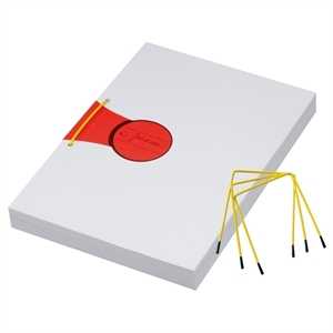 Jalema archiefbinder Pli-fix / geel / 80mm / 10 stuks