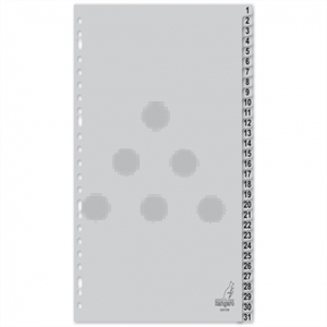 Kangaro G431CM A4 index / plastic / 1-31 / 23-gaats