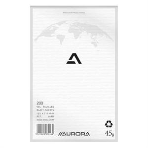 Aurora 208U kladblok / blanco / 135 x 210 mm / 45 gr. / 200 vel