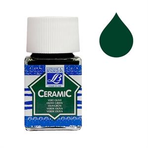 Lefranc Bourgeois Ceramic glas & porseleinverf 541 / olive green / 50 ml