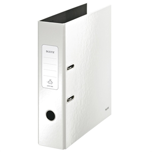 Leitz 180 WOW ordner / A4 / karton / wit metallic / 80 mm