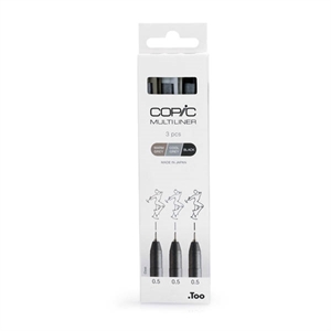 Copic Multiliner finelinerset / meerkleurig / 0,5 mm / 3 stuks