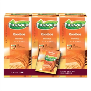 Pickwick Professional Rooibos Honing thee / 3 x 25 stuks
