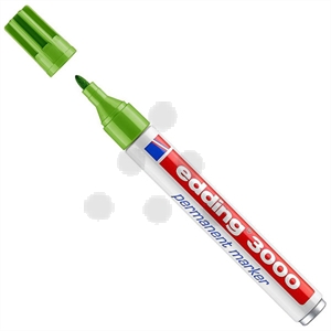 Edding 3000 permanent marker / lichtgroen / ronde punt / 1,5 - 3 mm