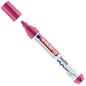 Edding 4500 textielmarker / karmijnrood / ronde punt / 2-3 mm