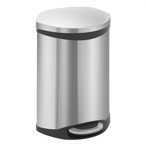 EKO Shell Bin pedaalemmer / mat RVS / 10 liter