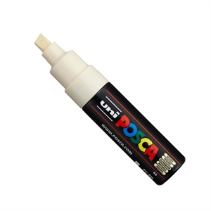 POSCA PC-8K verfmarker / ivoor / beitel punt / 8 mm