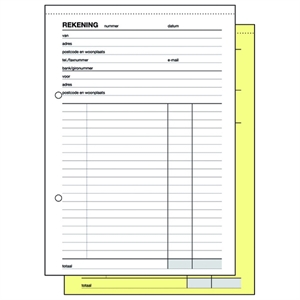 Sigel Expres rekeningenblok / zelfkopiërend / A5 / 50 vel