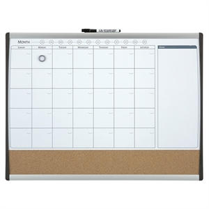 Rexel 1903813 Quartet duobord whiteboard met maandplanner / magnetisch