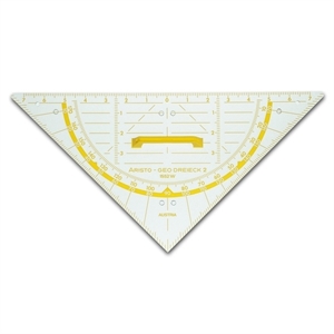 Aristo AR-1552W schoolbord geodriehoek / kunststof / transparant