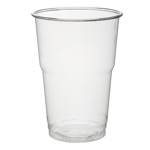 Wegwerpbeker plastic / transparant / 50 stuks