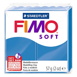 Fimo 8020-37 klei soft / pacific blauw / 57 gram