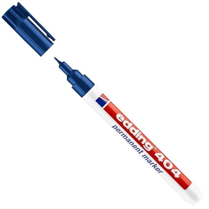Edding 404 permanent marker / blauw / ronde punt / 0,75 mm