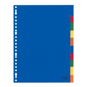 Kangaro plastic tabbladen / plastic / gekleurd / 10 tabs