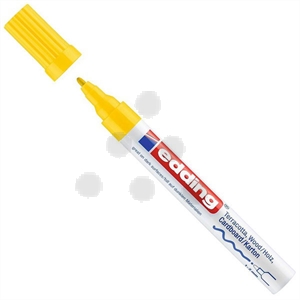 Edding 4040 deco/matlak marker / geel / ronde punt / 1-2 mm