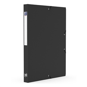 Oxford elastobox Memphis / A4 / zwart / 25mm / 200 vel