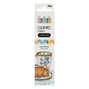 Copic Ciao Layer & Mix markerset / Cozy Palette / penseel / beitel / 3 stuks