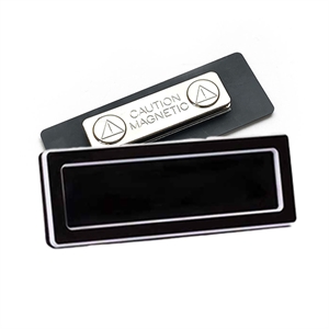 Posta naambadge krijtbord / met magneet / 75 x 25 mm / 10 stuks