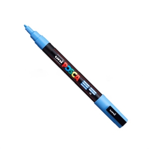 POSCA PC-3M verfmarker / hemelsblauw / ronde punt / 0,9 - 1,3 mm