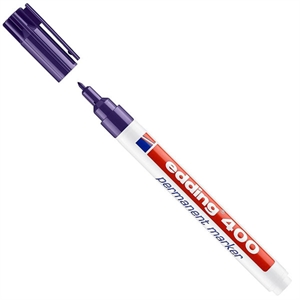 Edding 400 permanent marker / violet / ronde punt / 1 mm