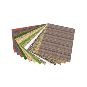 Folia 48109 designpapierblok structuren / assorti / 13 vel