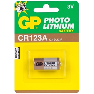 GP lithium batterij CR123A / 1 stuk