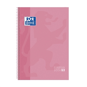 Oxford 400078124 Classic collegeblok / A4+ / gelinieerd / roze / 80 vel