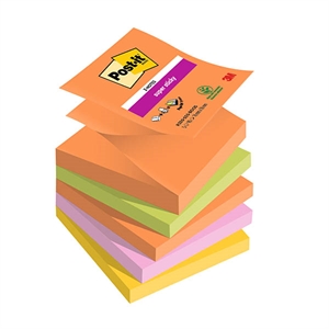 3M Post-it super sticky Z-notes / 76 x 76 mm / Boost / 5 x 90 vel