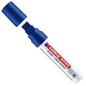 Edding 4090 krijtmarker / blauw / schuine punt / 4-15mm