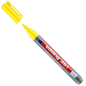 Edding 361 whiteboard marker / geel / ronde punt / 1 mm