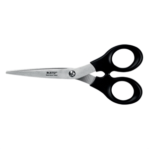 Leitz 54230095 schaar / RVS / zwart / 165 mm