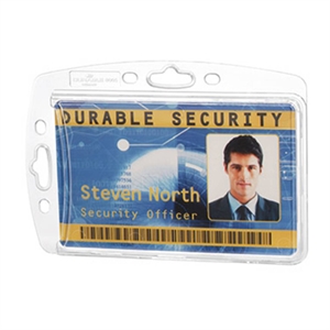 Durable 890519 naambadge zonder textielkoord / transparant / 10 stuks