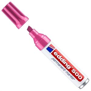 Edding 500 permanent marker / roze / beitelvormige punt / 2-7 mm