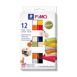 Staedtler Fimo 8023C12-4 natuurlijk klei / soft / 25g / 12 stuks