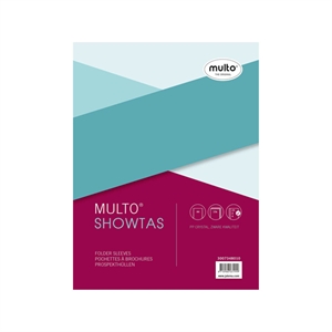 Multo 3007348010 showtas / A4 / transparant glashelder / 140 micron / 10 stuks